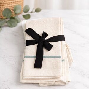 Hearth & Hand™ Cream Linen Napkins Set of 4 | Magnolia | New